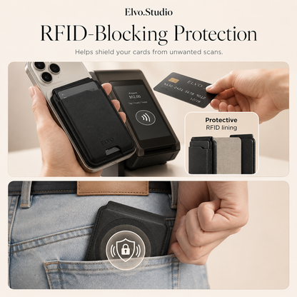 color-black | ELVO Wallet blackRFID-blocking protection