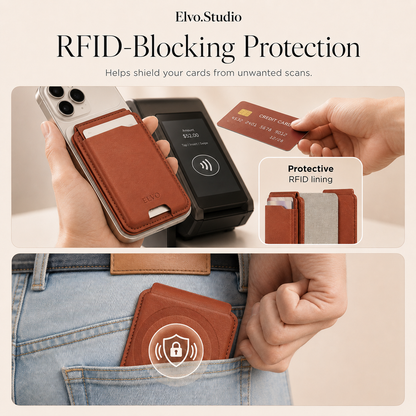color-brown | ELVO Wallet brown RFID-blocking protection